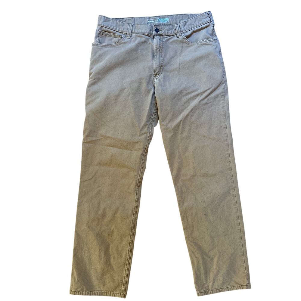 Carhartt‎ beige relaxed fit classic mens cargo pant SIZE 36x34